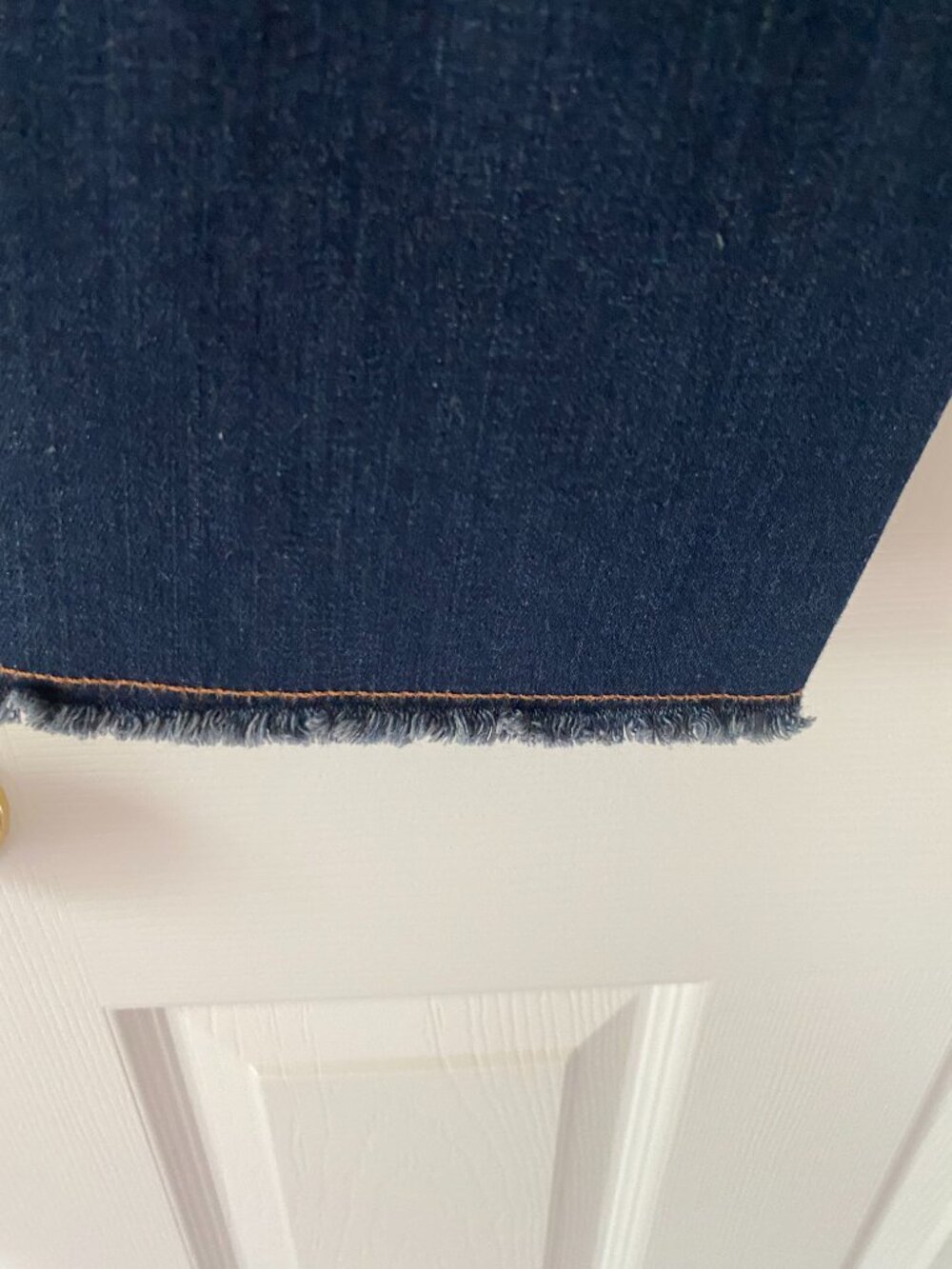 Eileen Fisher Dark denim crops - Picture 3 of 3